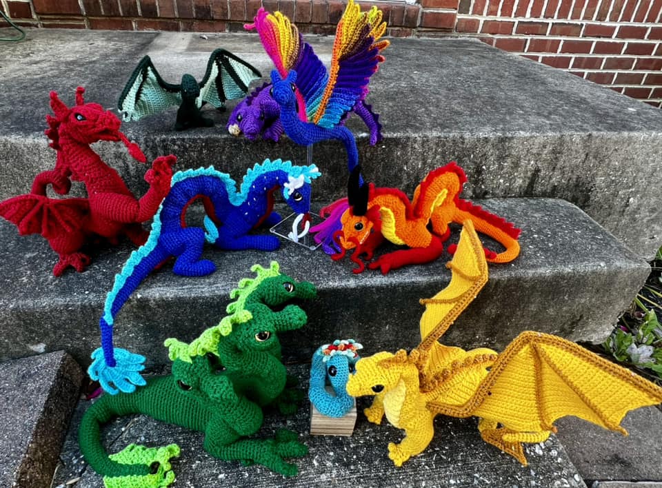 Melissa's incredible collection of dragons!