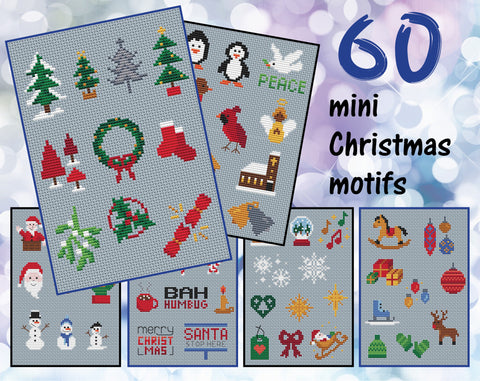 Christmas Motif Collection. 60 mini Christmas motifs across a wide range of Christmassy themes.