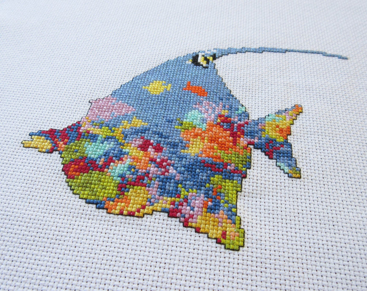 Coral Reef Fish cross stitch pattern - Animals at Home Collection ...